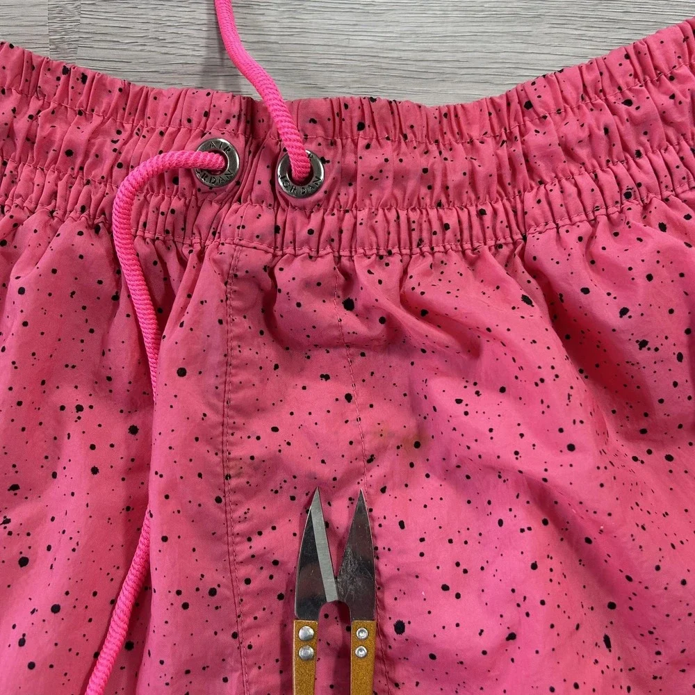 Jordan Swim Trunks Shorts Mens 2XL Pink Speckle Jumpman Lined Mesh Drawstring